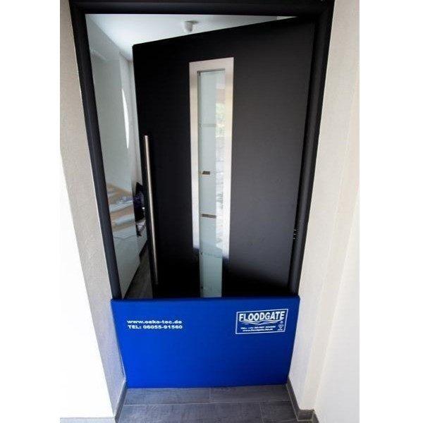 Mobile flood protection for entrance doors